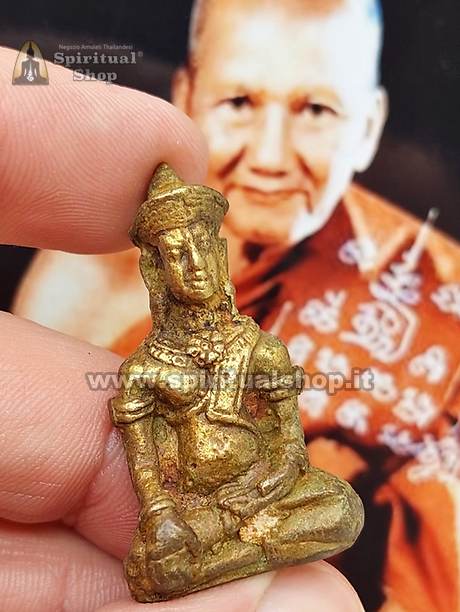 ANTICA e RARISSIMA Statuina BUDDHA SOKHOTHAI (38x20mm) dai discepoli di LP PERN (Tempio Wat Bang Phra) ENORME ENERGIA POSITIVA SACRA!*