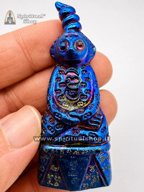 Statuina Phra Ngang Ndee Attrazione Magnetica, Fortuna e Prosperità Totale di Ajarn Jiam (Scegli Blue o Rainbow)