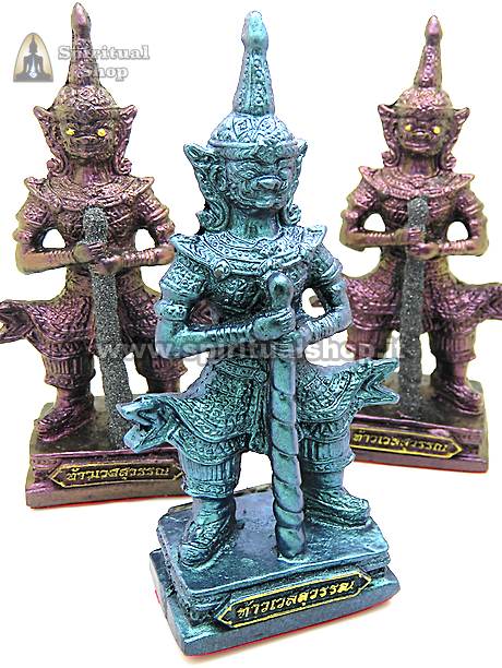 Statuina del Dio WESSUWAN Originale dal Tempio LP SOMPORN (Disponibili 2 Viola e 1 Celeste Elettrico) per PROTEZIONE & RICCHEZZA*