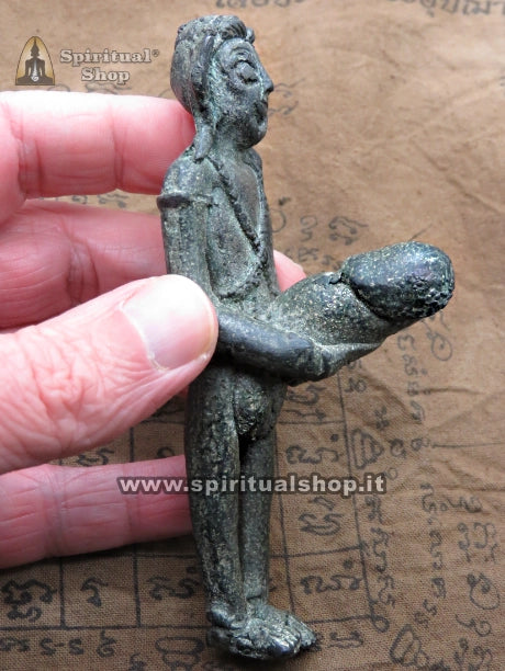 POTENTISSIME STATUINE KHMER per ATTRAZIONE o UNIONE (LINGAM / YONI) METALLI SACRI per ATTRAZIONE SESSO OPPOSTO o RITUALE LEGAMENTO (Unico Pezzo)
