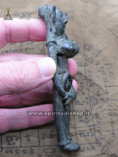 POTENTISSIME STATUINE KHMER per ATTRAZIONE o UNIONE (LINGAM / YONI) METALLI SACRI per ATTRAZIONE SESSO OPPOSTO o RITUALE LEGAMENTO (Unico Pezzo)