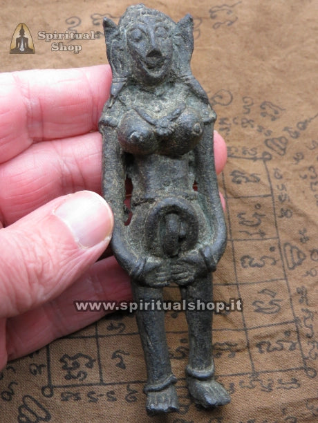 POTENTISSIME STATUINE KHMER per ATTRAZIONE o UNIONE (LINGAM / YONI) METALLI SACRI per ATTRAZIONE SESSO OPPOSTO o RITUALE LEGAMENTO (Unico Pezzo)