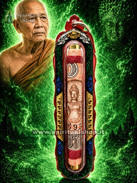 Takrut Thailandese MADRE DEI SOLDI, Cerimonia ufficiale Banconota Energizzata - Takrut di grande importanza per Attrarre Prosperità Economica e Affari Favorevoli