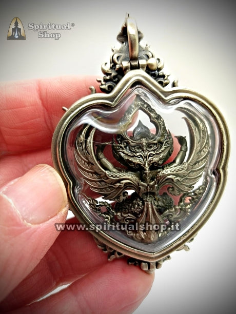 TALISMANO THAILANDESE GARUDA IMPERATORE per PROTEZIONE ESTREMA, PRESTIGIO, AUTORITA', PROSPERITA' Versione Deluxe Boxed (UNICO PEZZO)