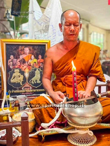 Talismano Thailandese TIGRE KRAM Saming Prai (Cerimonia Multi Monaco) Simbolo di Fortuna, Autorità, Protezione (Tradizione Thai)