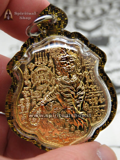 Talismano Thailandese TIGRE KRAM Saming Prai (Cerimonia Multi Monaco) Simbolo di Fortuna, Autorità, Protezione (Tradizione Thai)