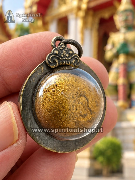 Talismano Thailandese Look Gon Ricchezza Vincite Prosperità - Polvere Tempio Wat Bang Phra (Ultimo Pezzo!)
