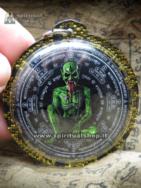Talismano Thailandese "PHI PONG" Attrazione Estrema, Fortuna negli Affari e nel Gioco, Protezione Totale (Unico Pezzo al Mondo Creato per Spiritual Shop)