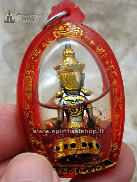 TALISMANO THAILANDESE "PHRA GANG KING PHAYA" per PROTEZIONE SUCCESSO RICCHEZZA FORTUNA (Versione Speciale Olio Sacro)
