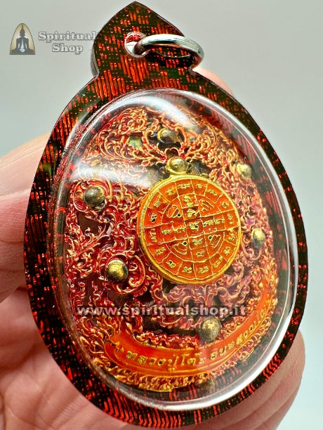 Talismano Thailandese PHRA PIDTA Luxury Rainbow Protezione Totale contro Sfortune, Magia Nera, Fatture, Invidia, Perdite Economiche con Temple Box Certificato. Limited Edition (Unico Pezzo!)