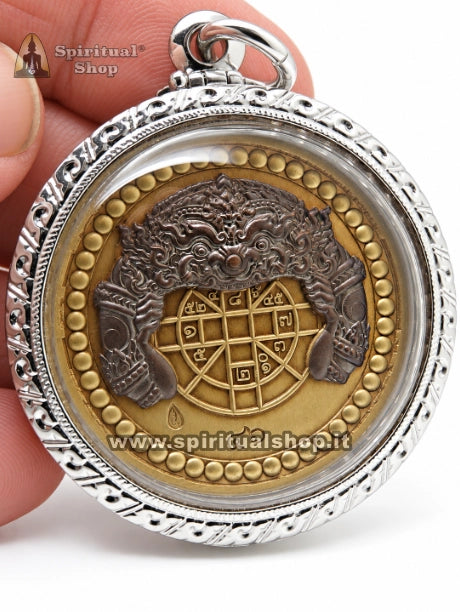 Talismano Thailandese PHRA PIDTA PANG PHA KAN per DISTRUZIONE SFORTUNA e RICHIAMO COSMICO DELLA RICCHEZZA da LP Pu Im (Wat Thung Na Mai) Unico Pezzo