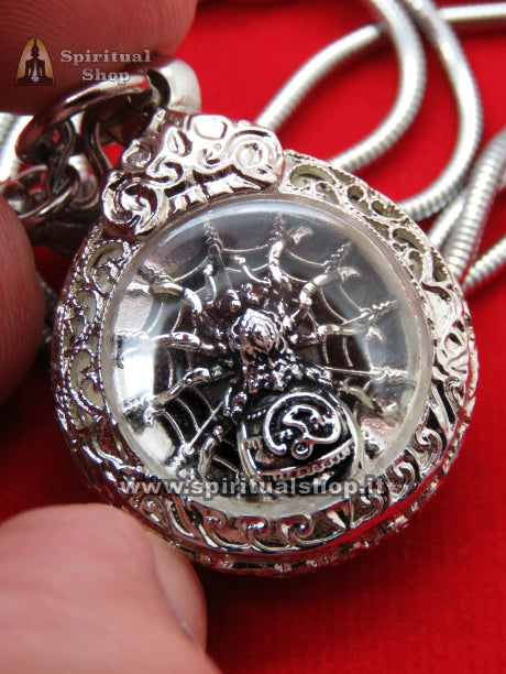 Talismano Thailandese RAGNO CATTURA RICCHEZZA (Maeng Mum Dak Sap)