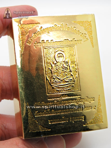 TALISMANO THAILANDESE SOMDEJ RAINBOW POWER MONK (RICCHEZZA e PROTEZIONE al LIVELLO MASSIMO) UNICO PEZZO con TEMPLE BOX