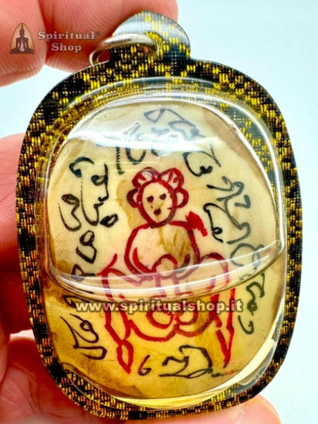 Potente Talismano Thailandese Yantra del Magnetismo Sessuale di LP Mian Tradizionalmente utilizzato per conquistare Donne (Unico Pezzo)