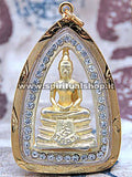 Scintillante Amuleto Buddha 41 Zirconi Placcato in Oro Dentro e Fuori + Regalo Quadro 3D Ologramma di Buddha! (Entra e Scoprilo)