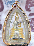 Scintillante Amuleto Buddha 41 Zirconi Placcato in Oro Dentro e Fuori + Regalo Quadro 3D Ologramma di Buddha! (Entra e Scoprilo)