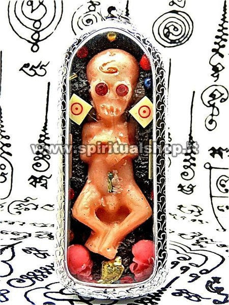 Bellissimo Amuleto Thailandese per Giocatori & incrementare Fortuna personale firmato dal Monaco*