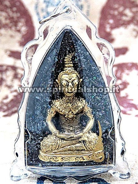 Phra NGang Amuleto propiziatorio per Attrazione Successo* e Forte Protezione* incastonato in Lek Lai Rainbow!