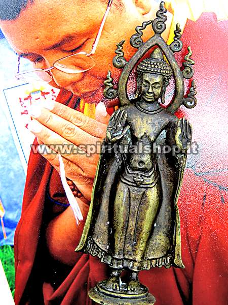 SPETTACOLARE Statua Buddha in Vecchio Bronzo Posizione 'Respinge le Acque' Rilasciata ed ENERGIZZATA da Lama Tibetano IMPERDIBILE!!!*