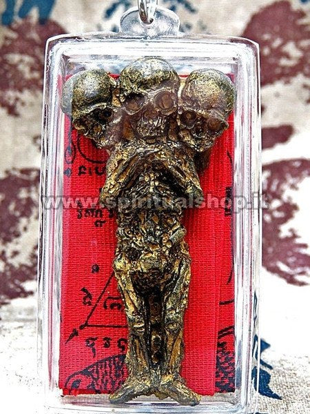 Kuman Thong Magia Nera Thailandese Tripla Testa Chiedigli di Esaudire Qualsiasi Tuo Desiderio che aspetti?*