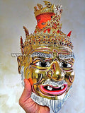 Gigantesca Maschera di Ruesi Lersi Originale fatta e Dipinta a Mano utilizzata dagli Shamani Poderosa L'energia che Emette!*