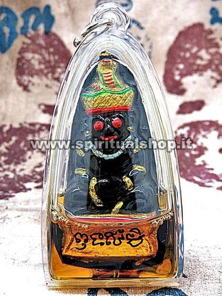 BLACK Phra Ngang per Vincite Fortuna negli AFFARI, LAVORO, AZIONI, RENDITE. Dipinto a Mano ed Energizzato dal Monaco (Unico Pezzo)*