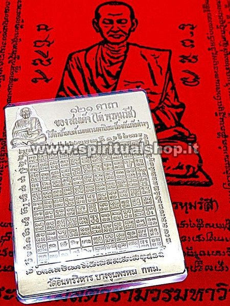 INCREDIBILE Piastra BUDDHA Yantra INTERA! Energizzata* Potentissima* FORTUNA* RICCHEZZA* AMORE* DA TUTTI Benedetta da Monaci INTROVABILE + Pha Yant Rosso!