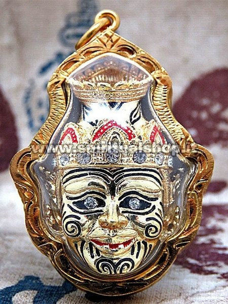 Attrarre Soldi Talismano Maschera di Ruesi con Zirconi Magia Thailandese + Mantra per Attivarla