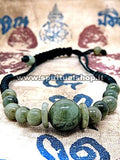 Bracciale Unisex Buddha Sacro Sai Sin - Regolabile - (Vera Giada di Altissimo Livello) Energizzato da Monaco!