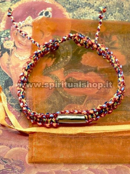 Braccialetti Buddisti PORTAFORTUNA con Takrut Donano FELICITA' e FORTUNA* Benedetto da Monaco Thai