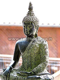 Statua Buddha Superba in Metallo 21x13cm 1,1Kg con Cert. Ministero Beni Culturale Thailandese (Consigliata da Me), Non Perdertela!