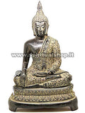 Statua Buddha Superba in Metallo 21x13cm 1,1Kg con Cert. Ministero Beni Culturale Thailandese (Consigliata da Me), Non Perdertela!