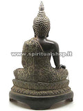 Statua Buddha Superba in Metallo 21x13cm 1,1Kg con Cert. Ministero Beni Culturale Thailandese (Consigliata da Me), Non Perdertela!