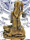 Statua della Dea Nang Kwak Portatrice di Soldi e Ricchezze* in Ottone Energizzata da Monaci con certificato Min. Beni Culturali Thailandese!