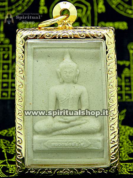 Sacro Buddha Bianco Amuleto per CORAGGIO, CHIAREZZA MENTALE, PACE e ENERGIA POSITIVA*