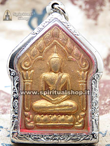 amuleto thailandese buddha dorato