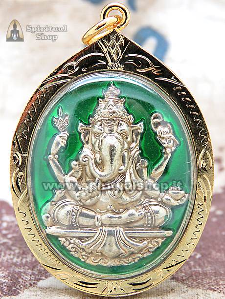 AMULETO PORTAFORTUNA ATTIRA SOLDI Ganesh per Ricchezza, Fortuna, Vincite al gioco!*