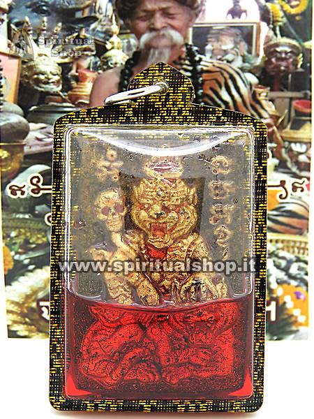 Amuleto KING RUESI (Versione POTENZIATA) SUCCESSO NELLA VITA DENARO CARISMA LEADERSHIP Argille del Tempio Wat Bang Phra Edizione Limitata da Sciamano*