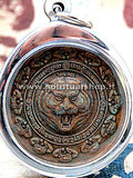 Raro Amuleto Commemorativo LP PERN in RAME appartenuto ad un suo discepolo. Dal tempio Wat Bang Phra. Collana in REGALO. Oggetto UNICO e di culto!!!