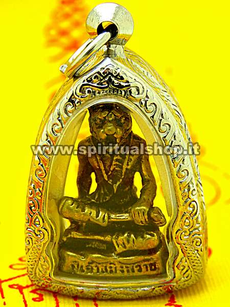 Amuleto Speciale di Ruesi 'Faccia di Tigre' Considerato uno dei Top Amuleti Occulti Thailandesi Attrazione e Successo (Ultimo Rimasto!)*