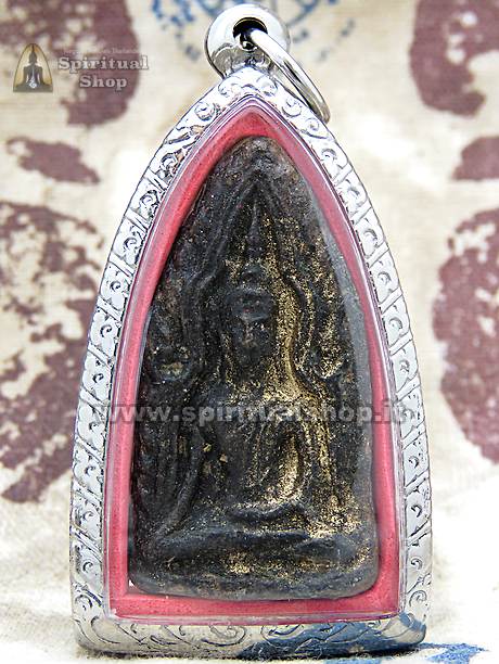 amuleto thailandese sacro buddha nero