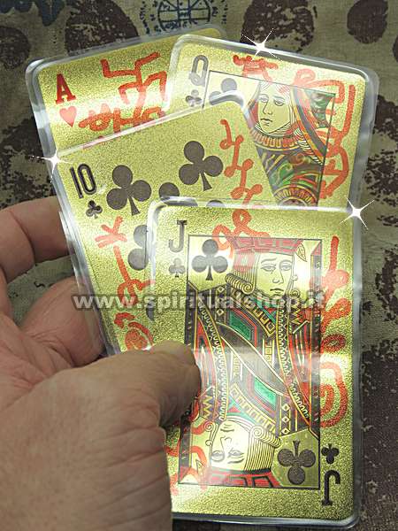 amuleto thailandese carte da gioco yants