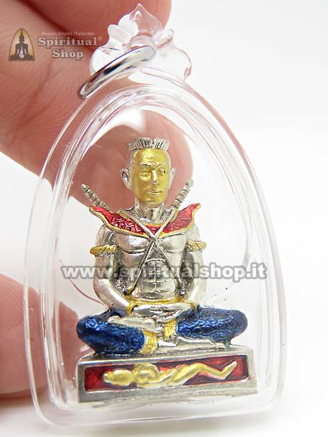 Amuleto Guerriero Thailandese SUPER POTENTE per SPAZZARE VIA PROBLEMI, MASSIMA PROTEZIONE DA EVENTI E PERSONE NEGATIVE, (Edizione Lusso con Temple Box)*