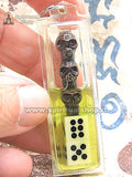 Amuleto Necromantico Thailandese 3 TESCHI BLACK EDITION con Polvere dei 9 Templi per Propiziare Fortuna al Gioco da uno dei più forti Maghi Monaci!*