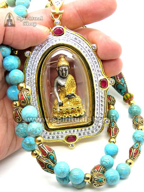 amuleto thailandese sacra luce di buddha
