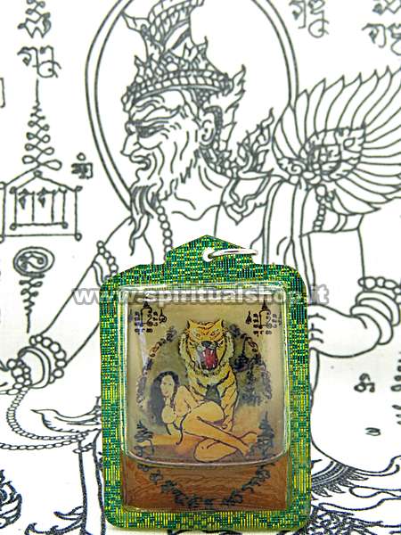 Potente Amuleto Thailandese Sessuale TIGRE Dominante + Speciale Tela Magica RUESI Gigante in REGALO!*