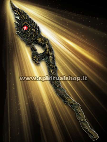 Bacchetta MAGICA NAGA SUPREMO (UNICO PEZZO DISPONIBILE) forgiata con i metalli Sacri del tempio. Non fartela Scappare!
