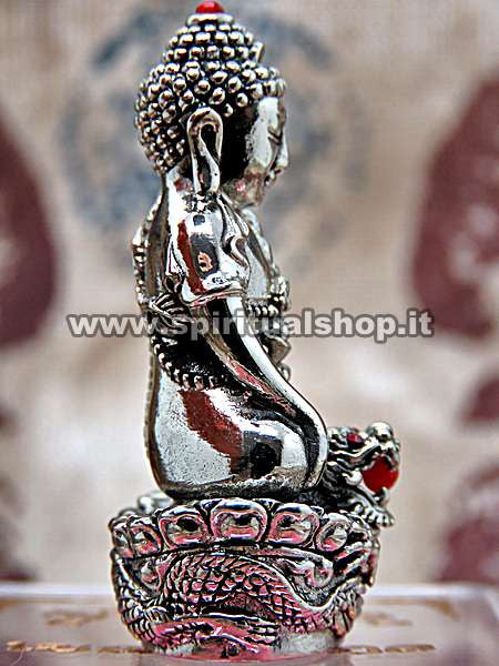 Statuina Buddha sul Dragone Alato forgiata con i metalli Sacri Collectors Limited Edition e Temple Box! ULTIMO PEZZO AL MONDO!