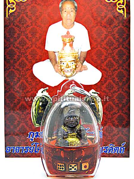 Amuleto Thailandese Speciale GUMAN CHIOMA NERA Propizia 'RICCHEZZA INFINITA PER GIOCATORI' Super Carico dal Tempio dei Guman Thong (Da Mia Collezione)*