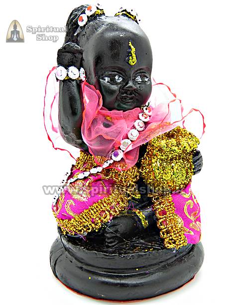 GUMAN THONG BLACK VOODOO Statuina INTROVABILE e POTENTISSIMA (UNICO PEZZO DA COLLEZIONE TIMBRO TEMPIO) Perfetta per CASA UFFICIO NEGOZIO*